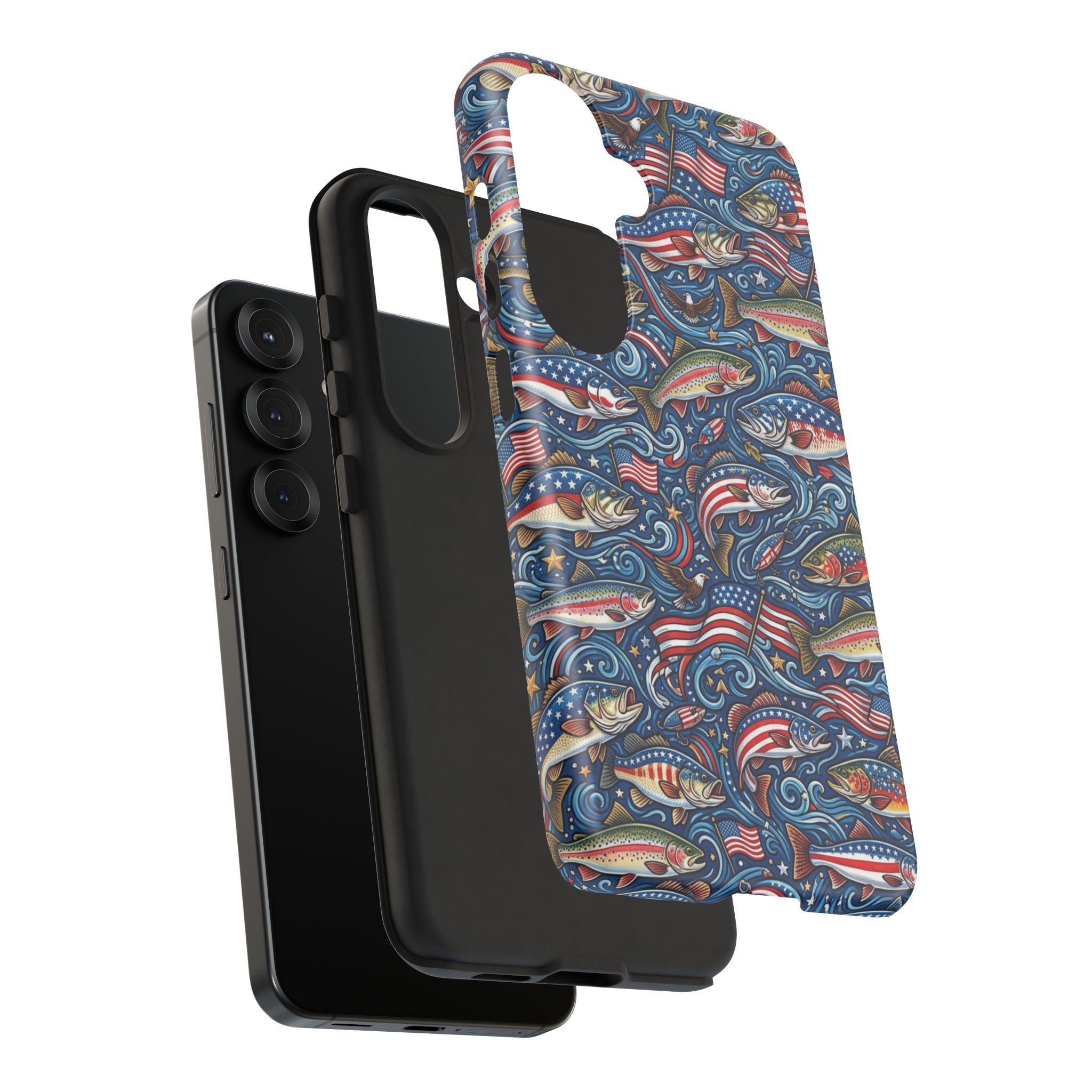 Patriotic Fishing Waters Phone Case Printify