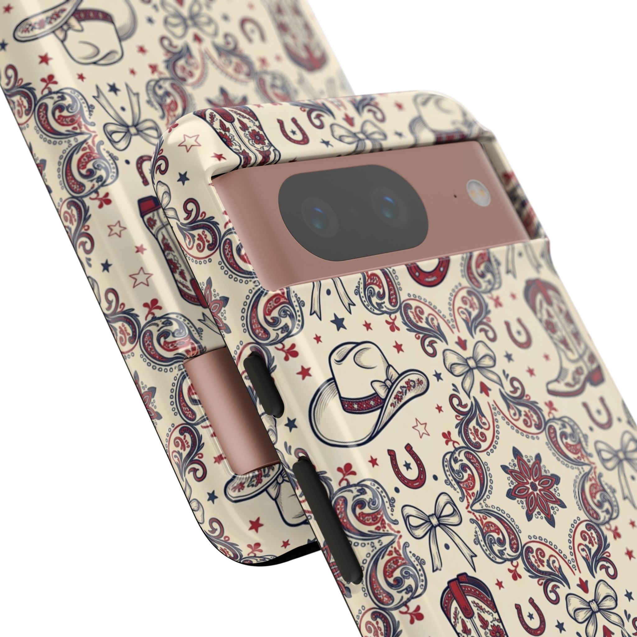 Americana Cowgirl Coquette Phone Case Printify