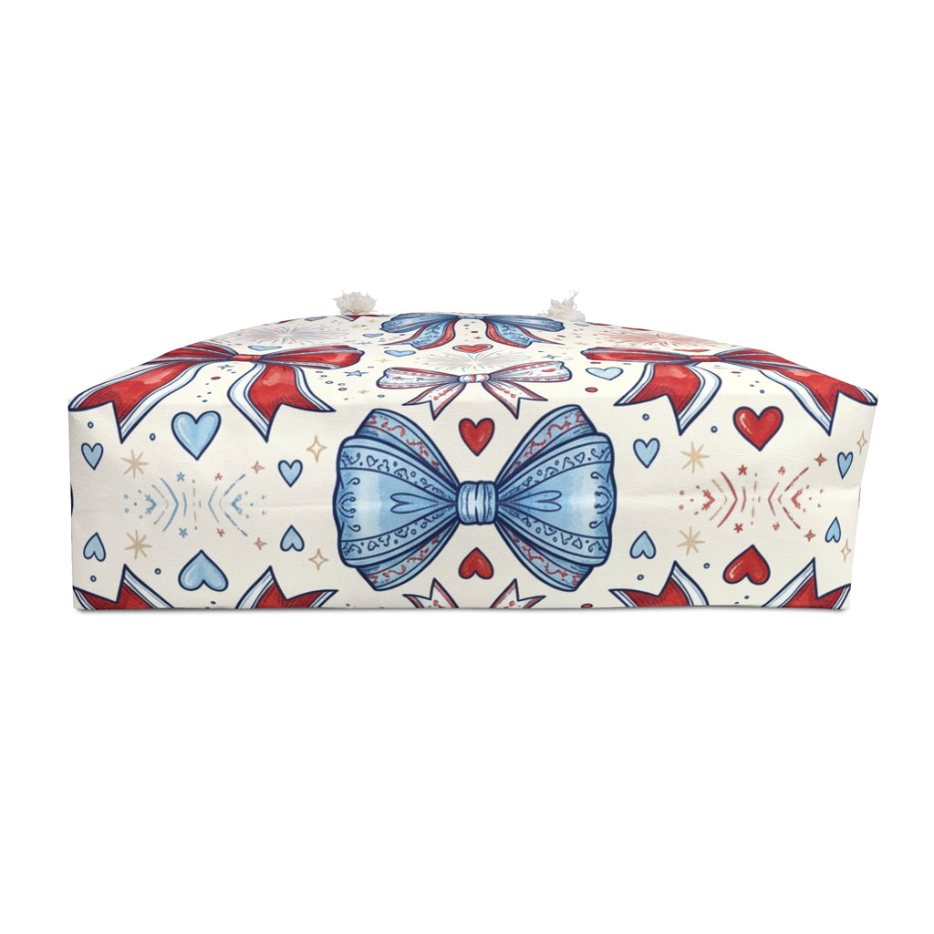 Patriotic Bows & Fireworks Weekender Tote Printify
