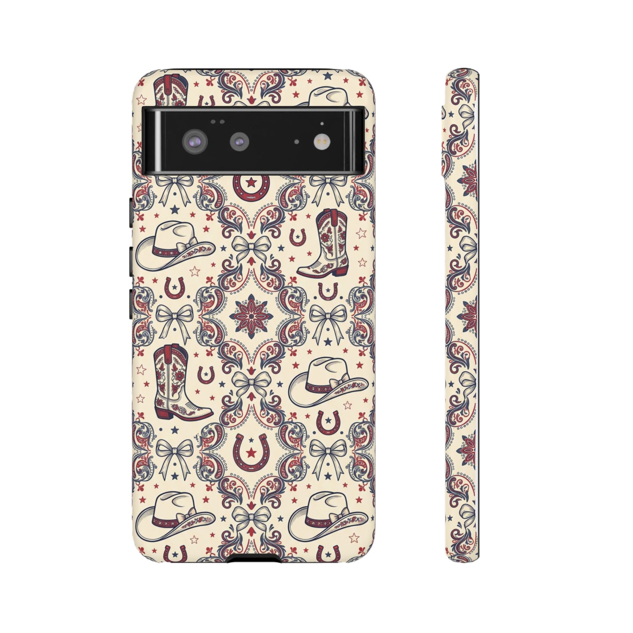 Americana Cowgirl Coquette Phone Case Printify