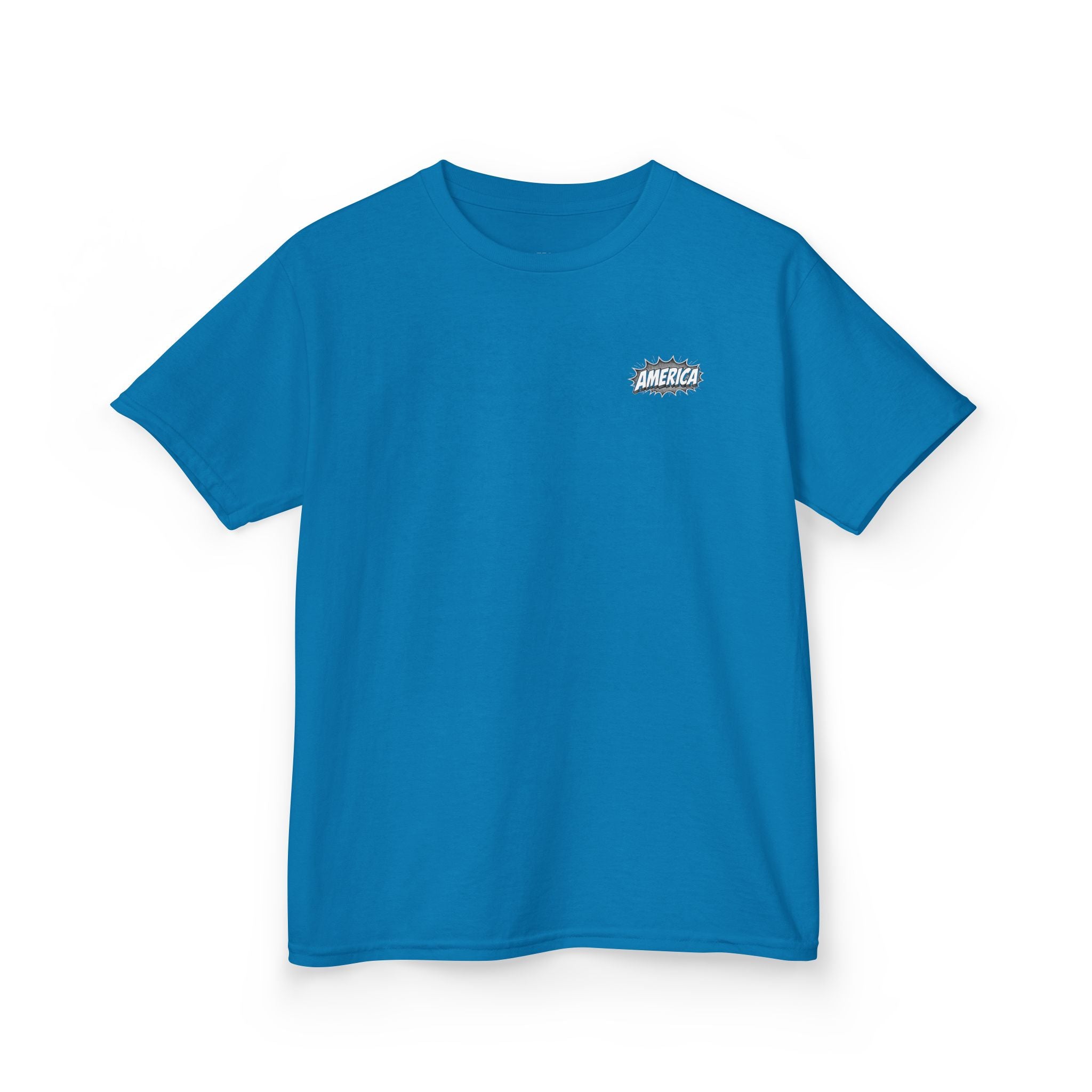 America Comic Book History Kids Tee Printify