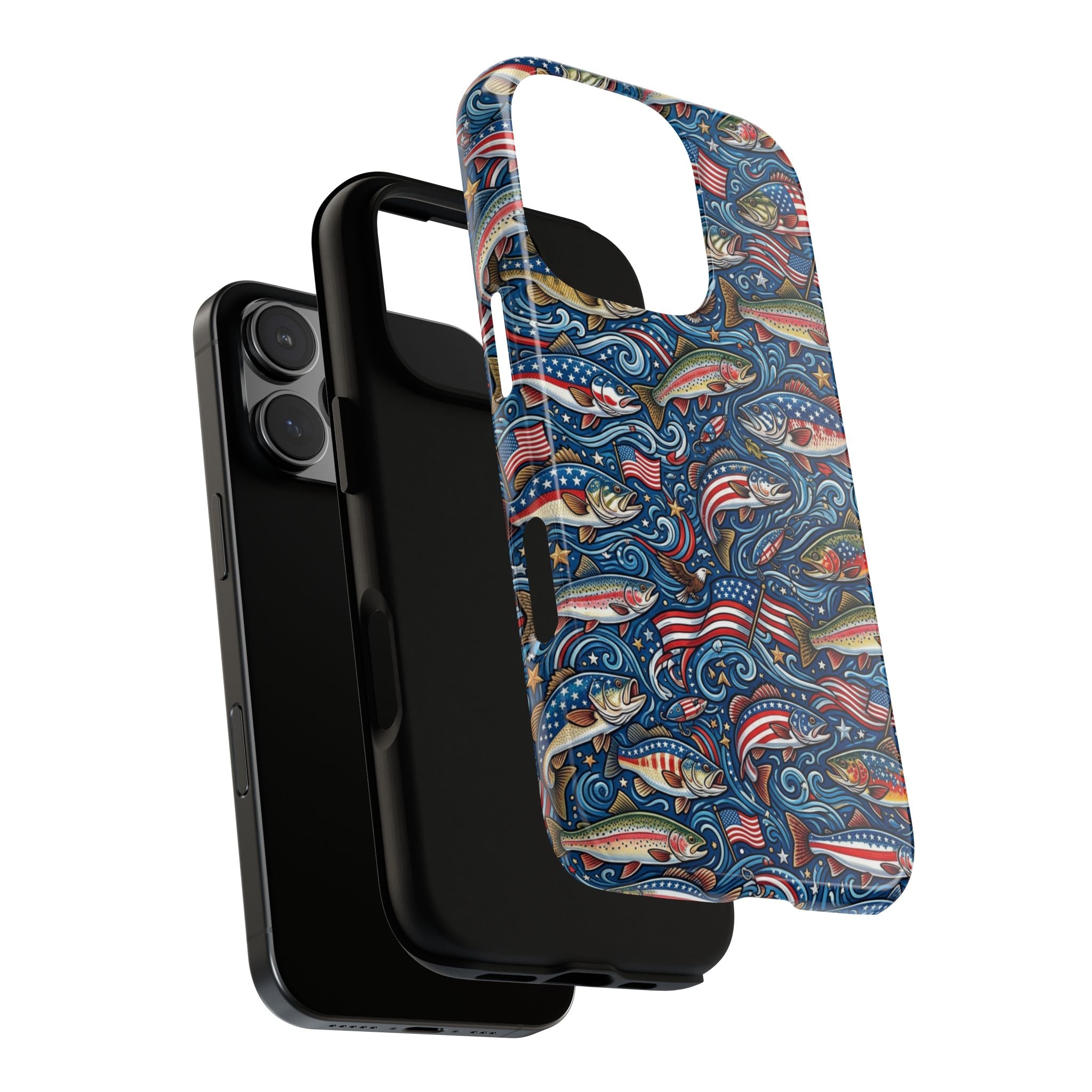 Patriotic Fishing Waters Phone Case Printify