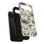 Patriotic Outdoors Phone Case – Bass Fishing & Vintage Americana Case Printify