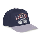 America Loves Winning Patriotic Hat – American Flag Cap