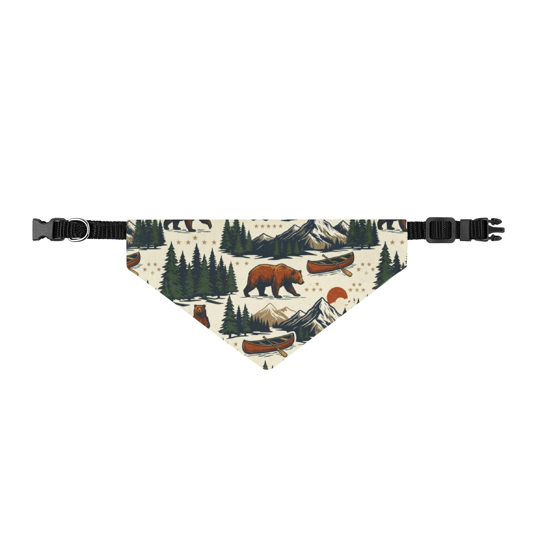 Wilderness Explorer Dog Bandana – Adventure Pup Outdoor Collar Bandana Printify