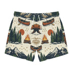 Bear Mountain Swim Trunks Printify
