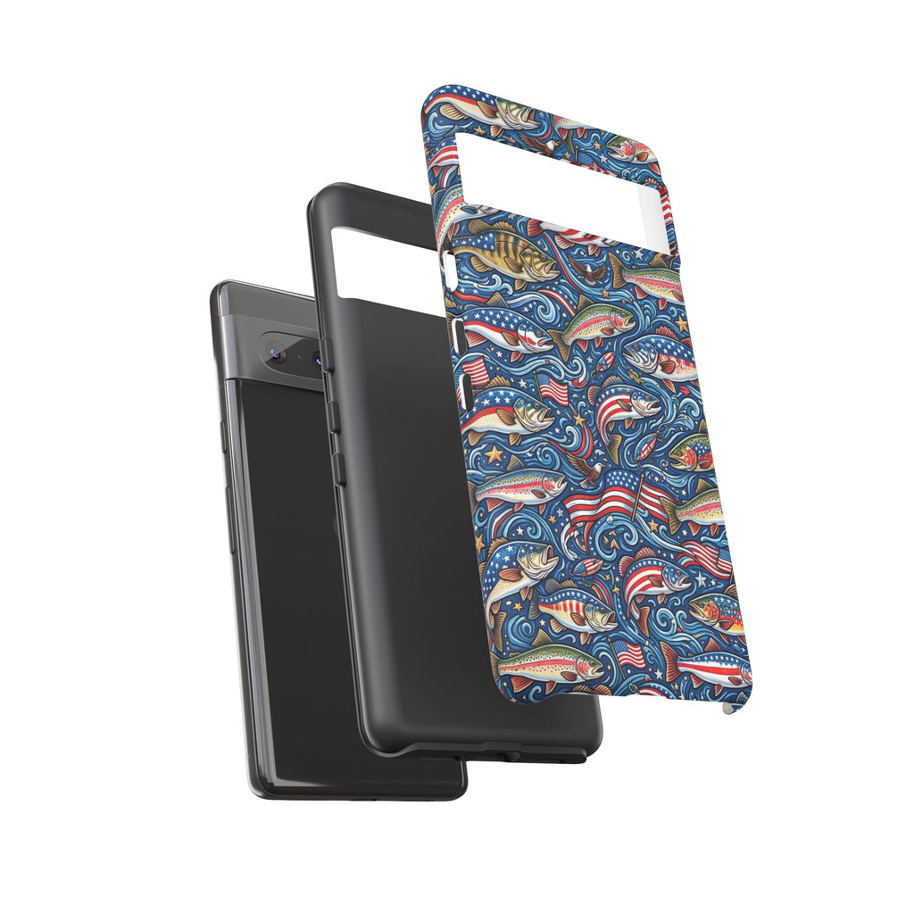 Patriotic Fishing Waters Phone Case Printify