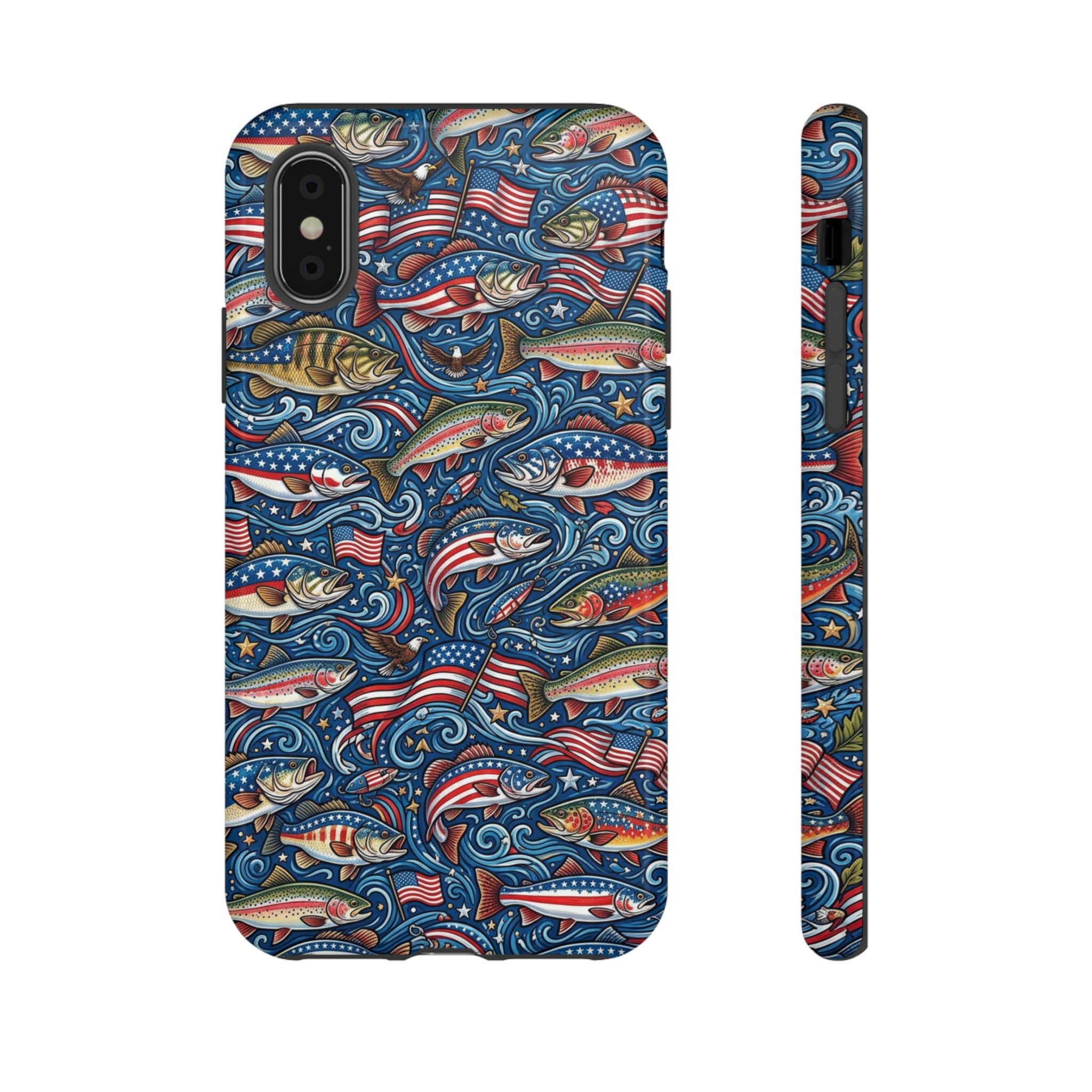 Patriotic Fishing Waters Phone Case Printify