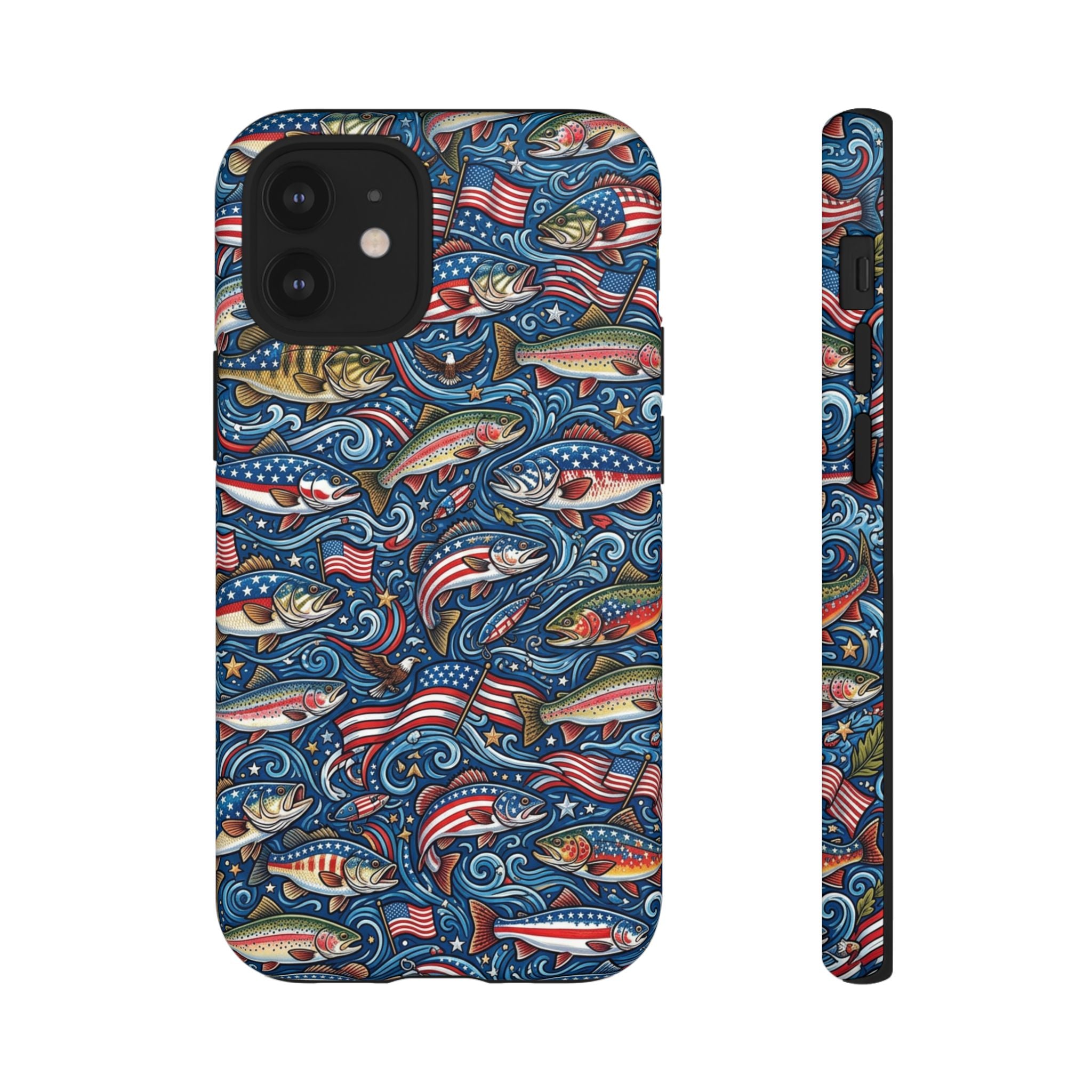 Patriotic Fishing Waters Phone Case Printify