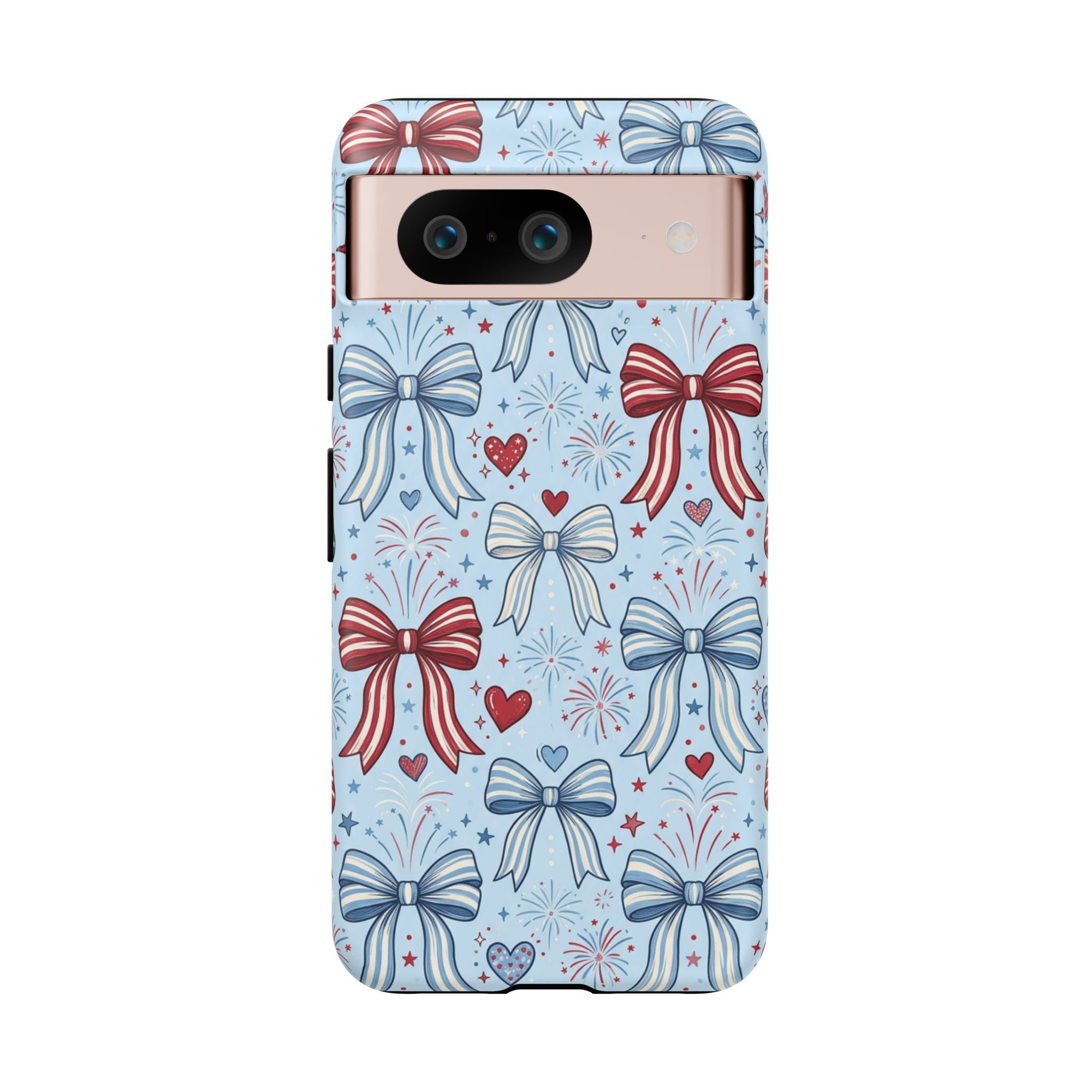 Patriotic Coquette Bows & Fireworks Phone Case Printify