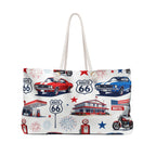 Route 66 Americana Weekender Tote Bag Printify