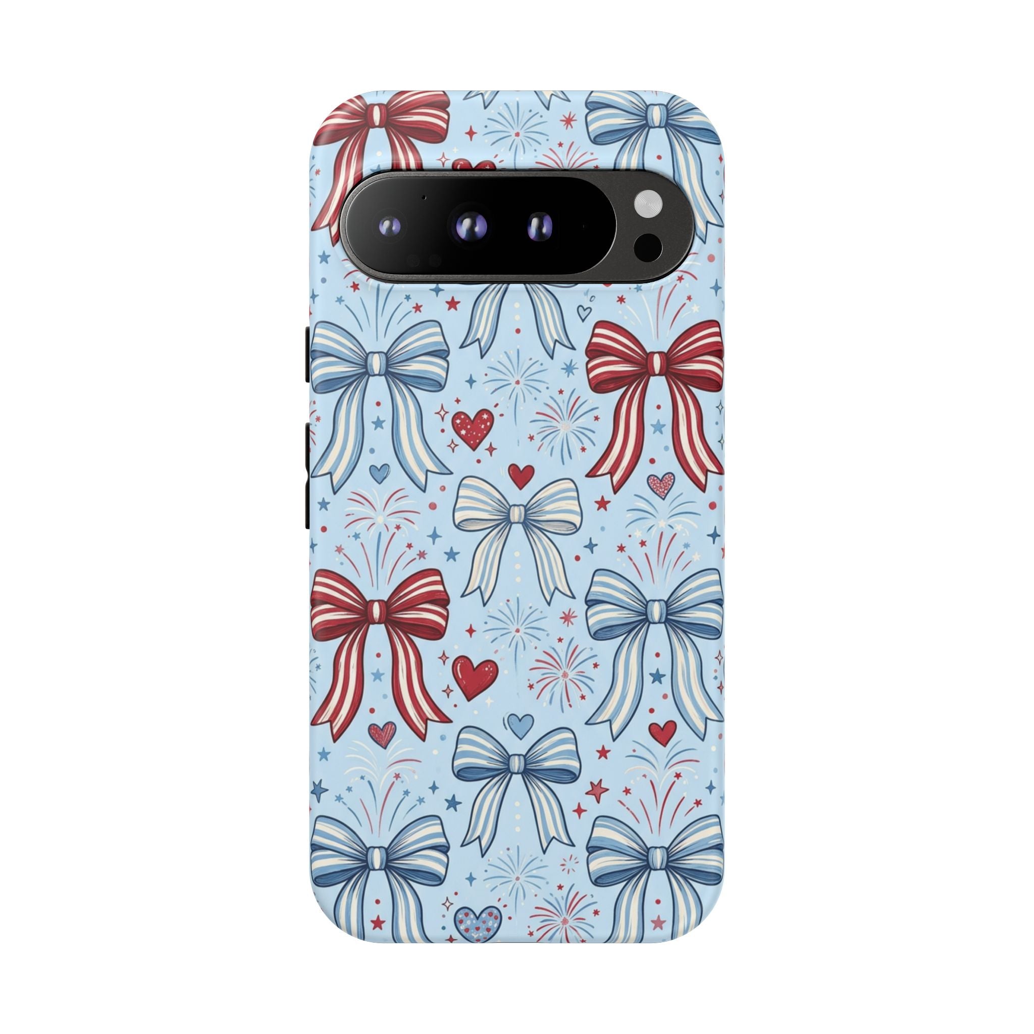 Patriotic Coquette Bows & Fireworks Phone Case Printify