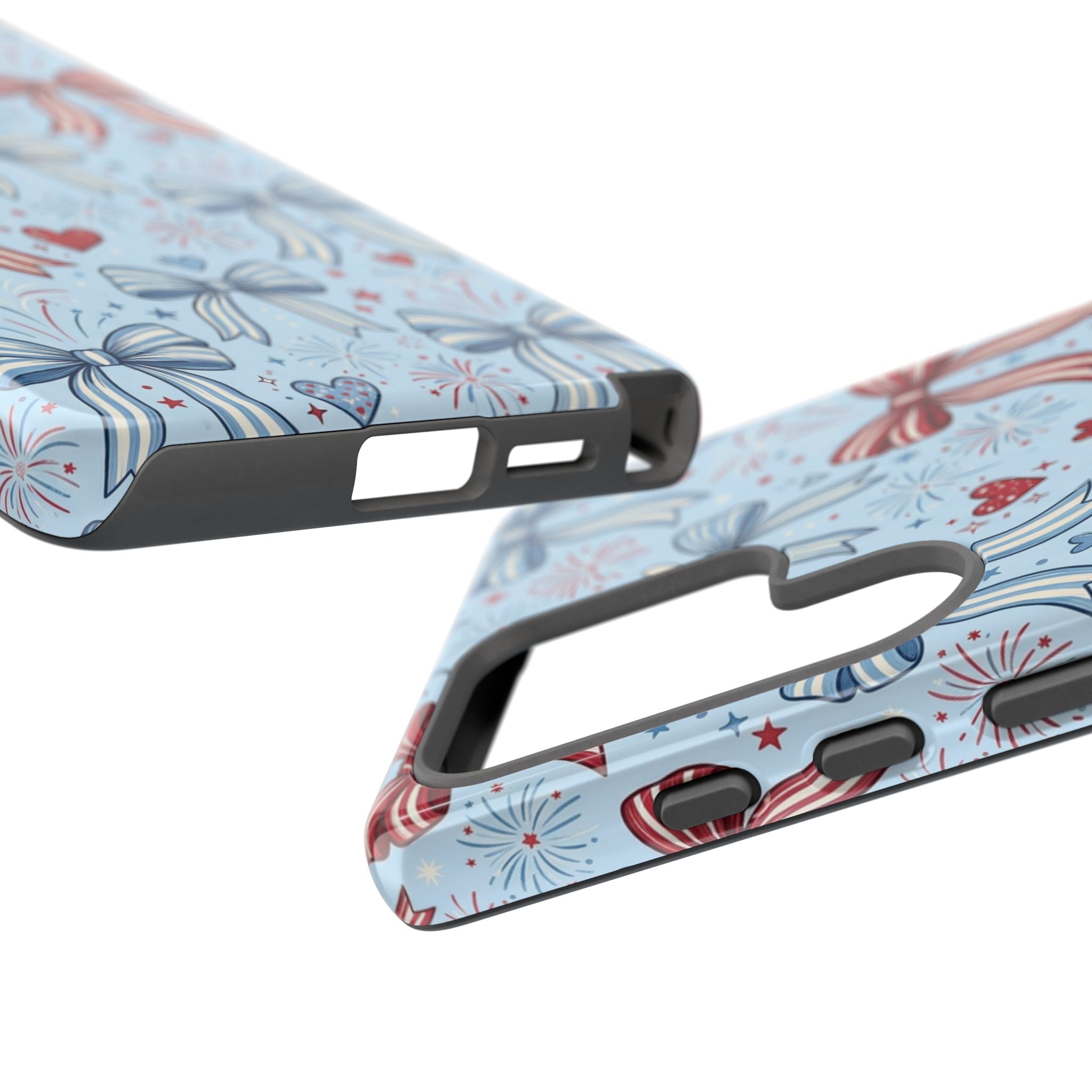 Patriotic Coquette Bows & Fireworks Phone Case Printify