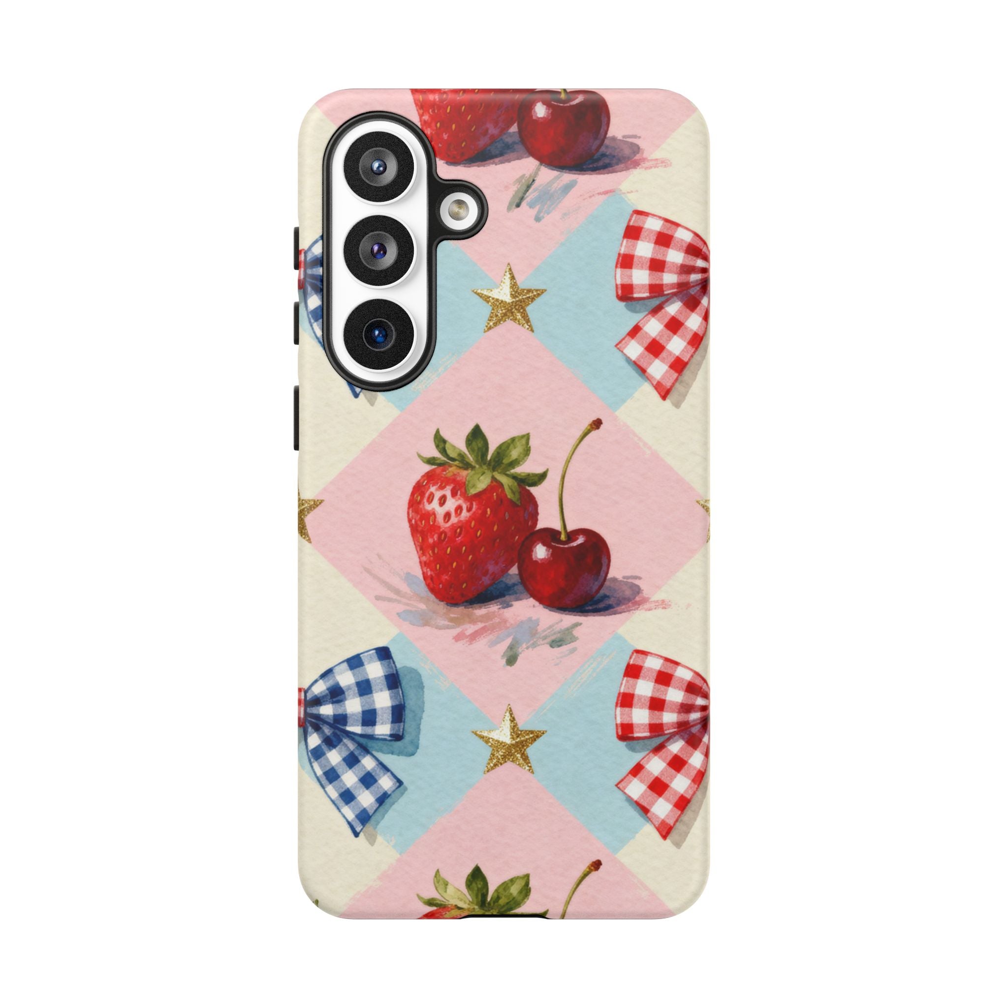 Americana Coquette Cherry Picnic Phone Case Printify
