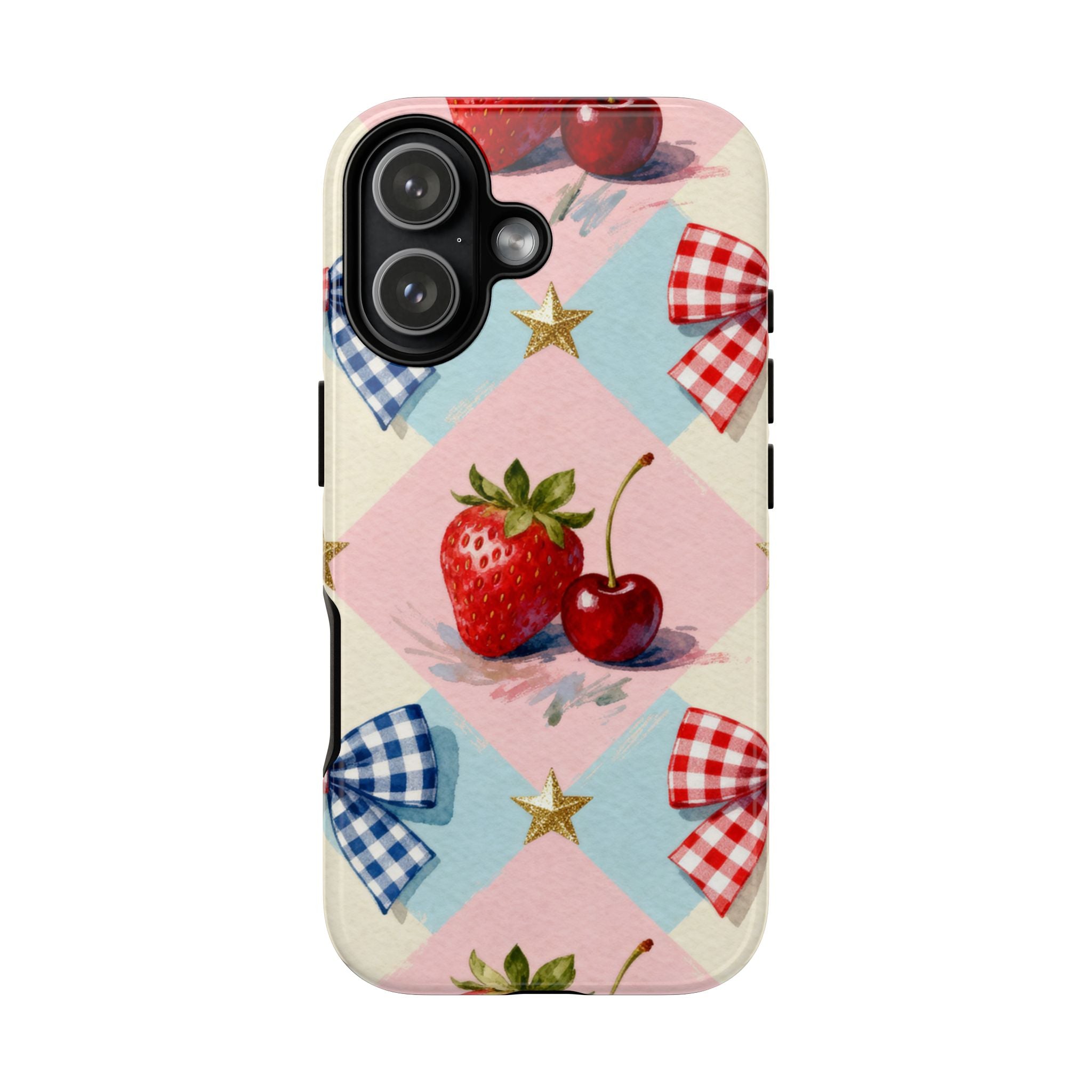 Americana Coquette Cherry Picnic Phone Case Printify
