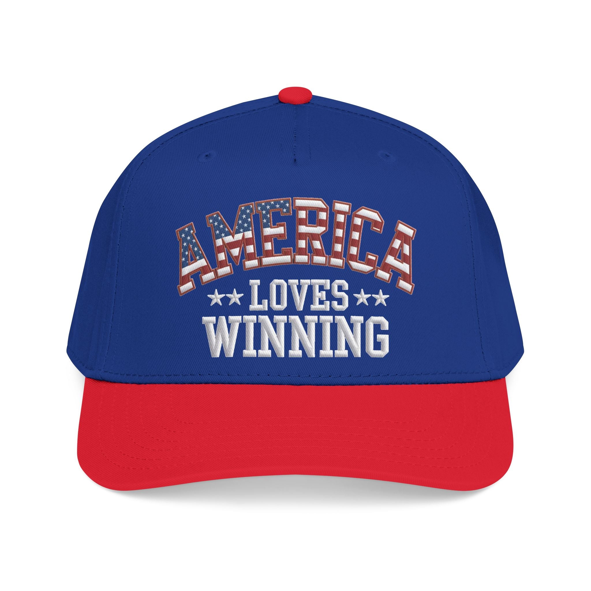 America Loves Winning Patriotic Hat – American Flag Cap