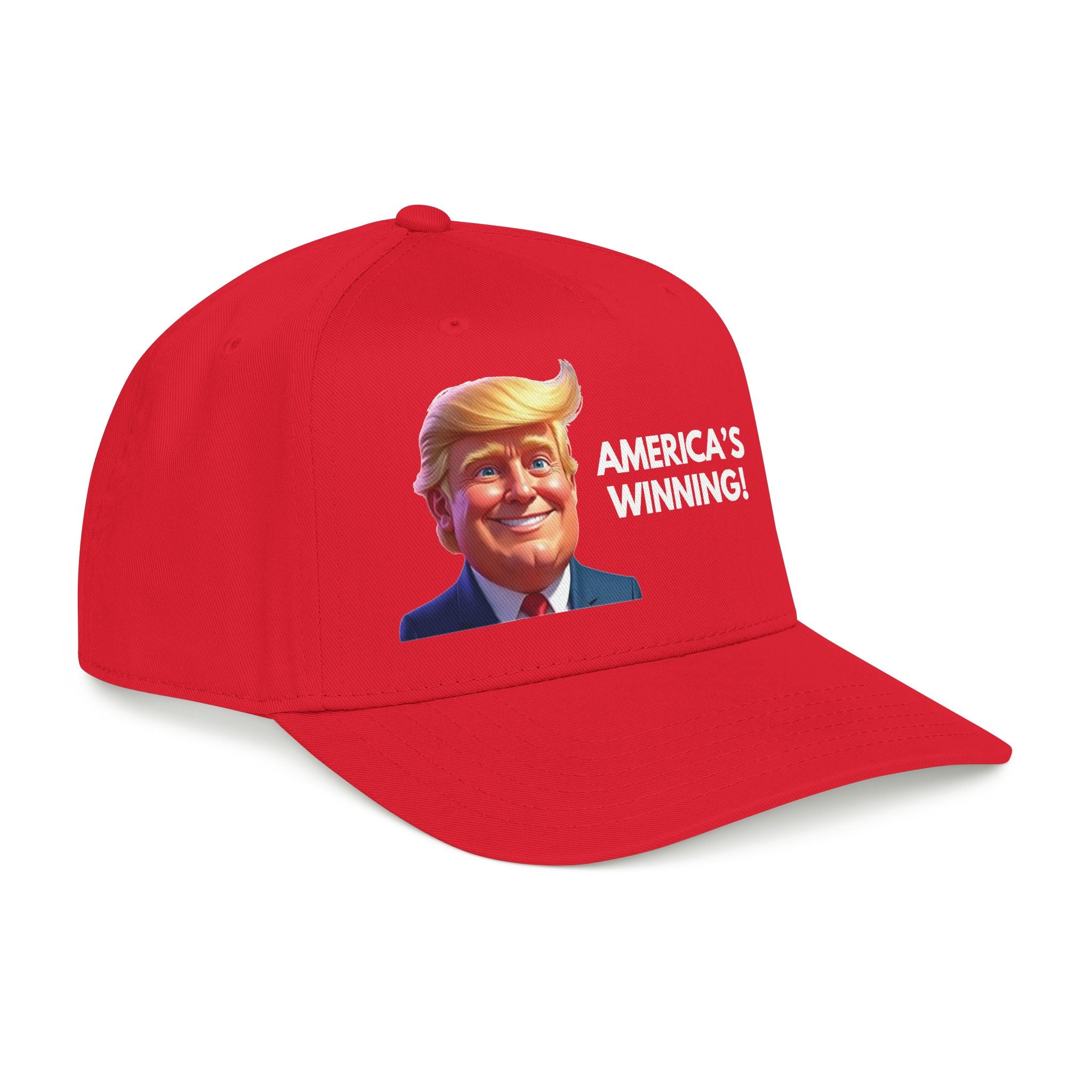 “America’s Winning!” Patriotic Baseball Cap – Structured Adjustable Snapback