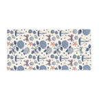 Coastal Americana Beach Towel – Patriotic Seashell & Hydrangea Print Printify