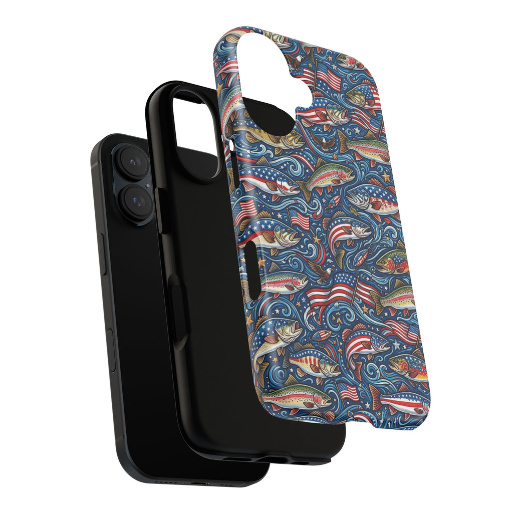 Patriotic Fishing Waters Phone Case Printify