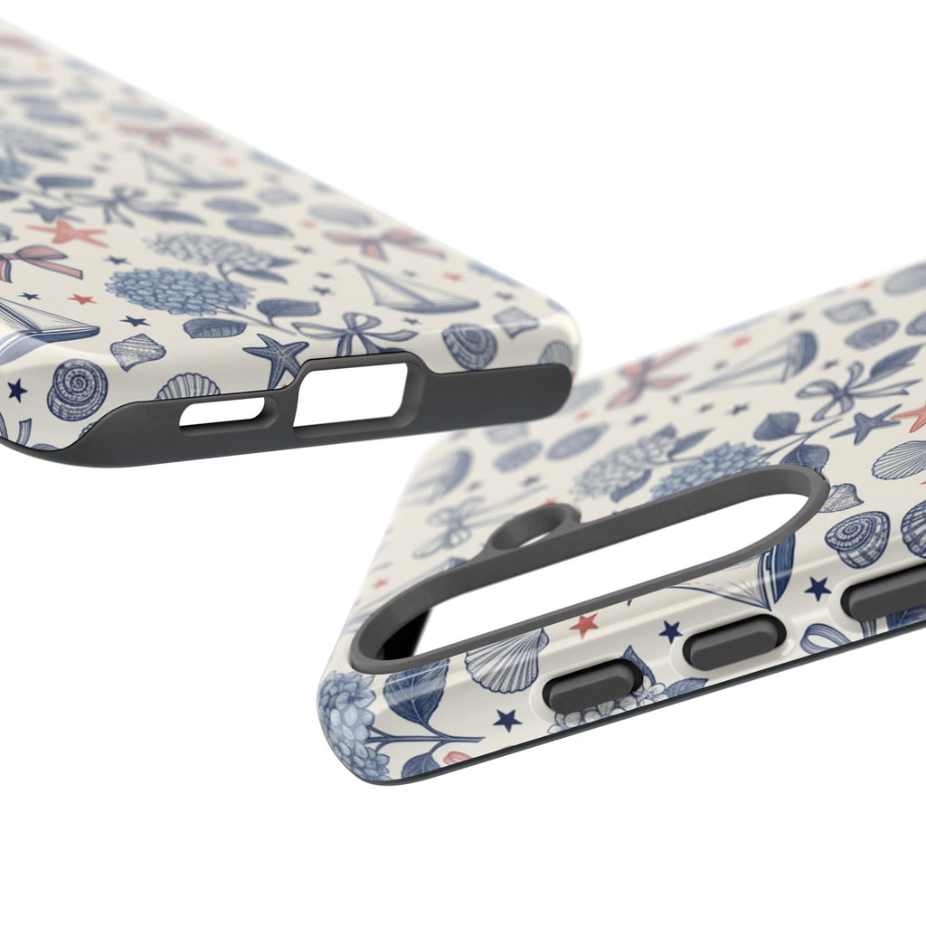 Coastal Americana Hydrangea Phone Case Printify