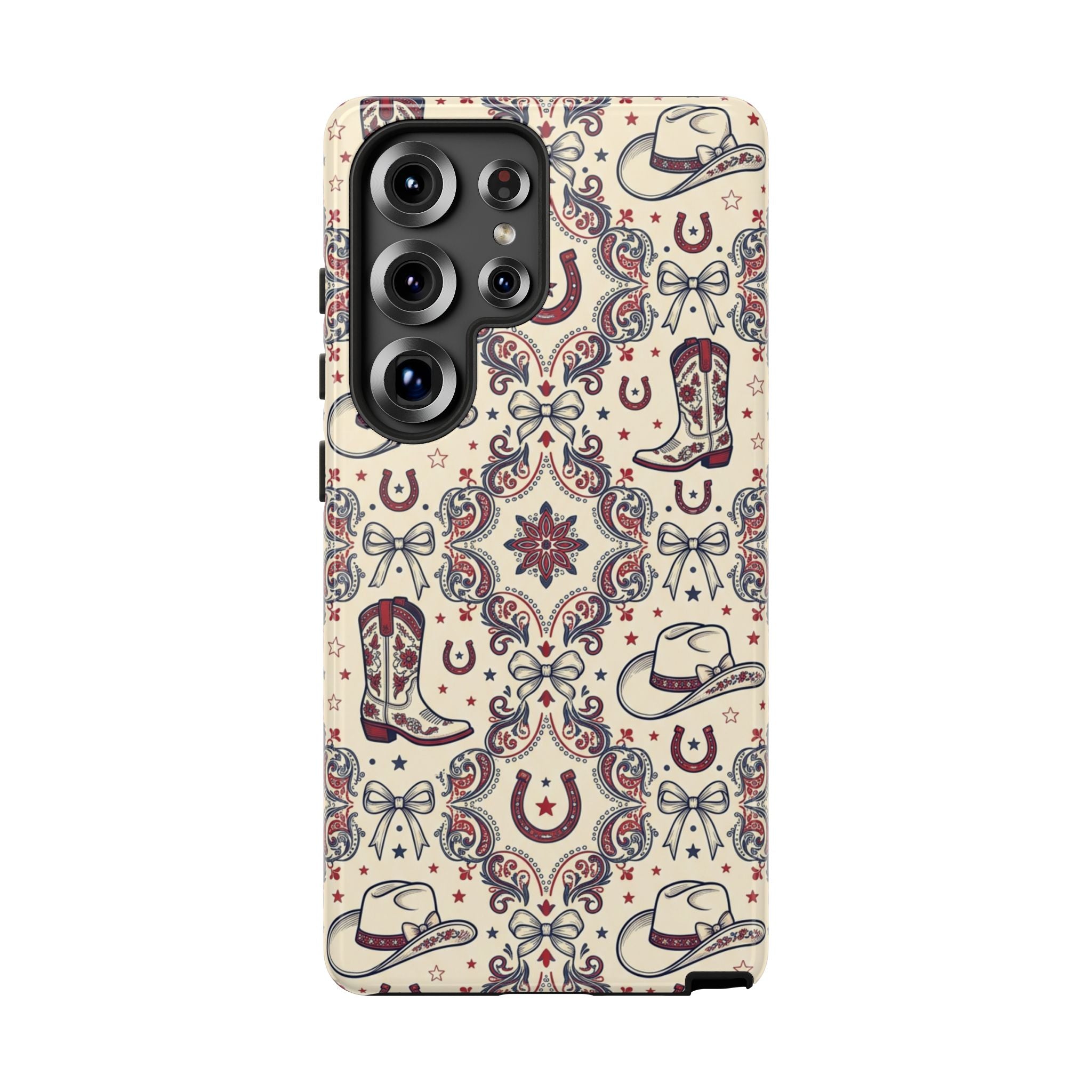 Americana Cowgirl Coquette Phone Case Printify