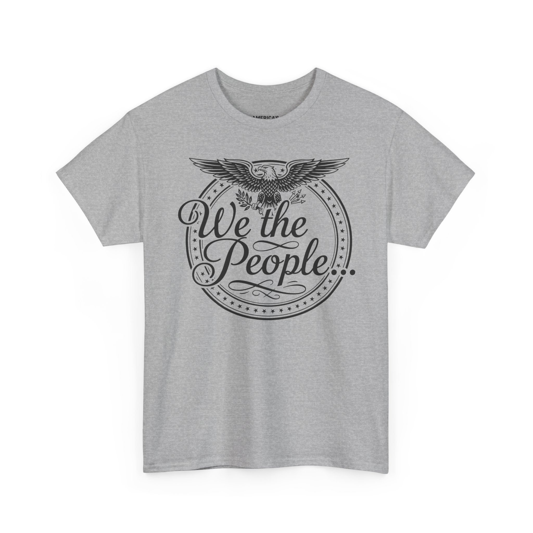 We The People Patriotic Seal T-Shirt – Unisex Heavy Cotton Tee Printify