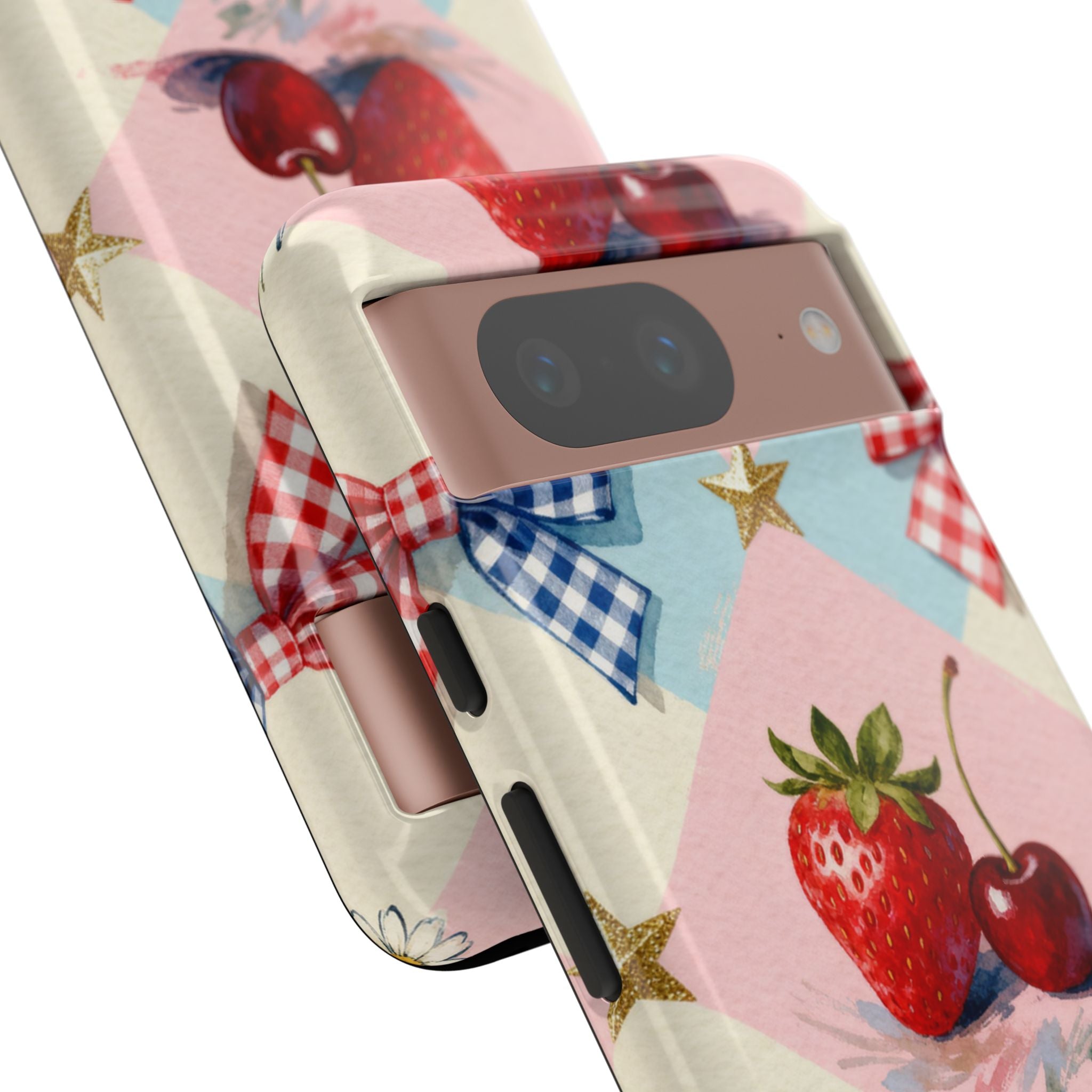 Americana Coquette Cherry Picnic Phone Case Printify