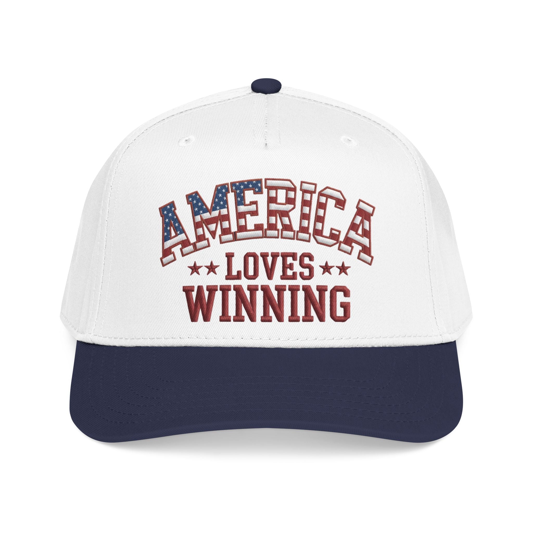 America Loves Winning Patriotic Hat – American Flag Cap