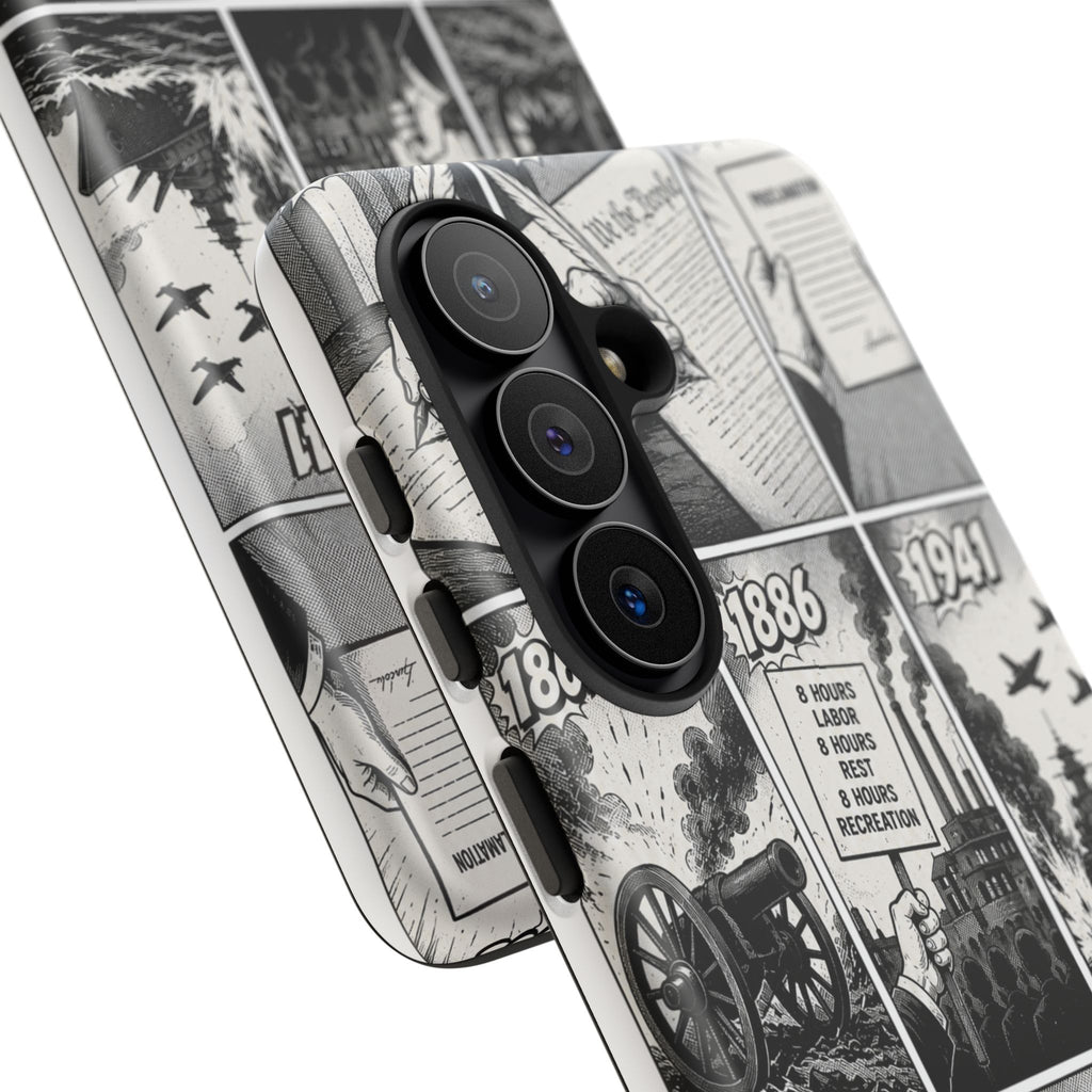America Through the Ages Comic History Phone Case Printify