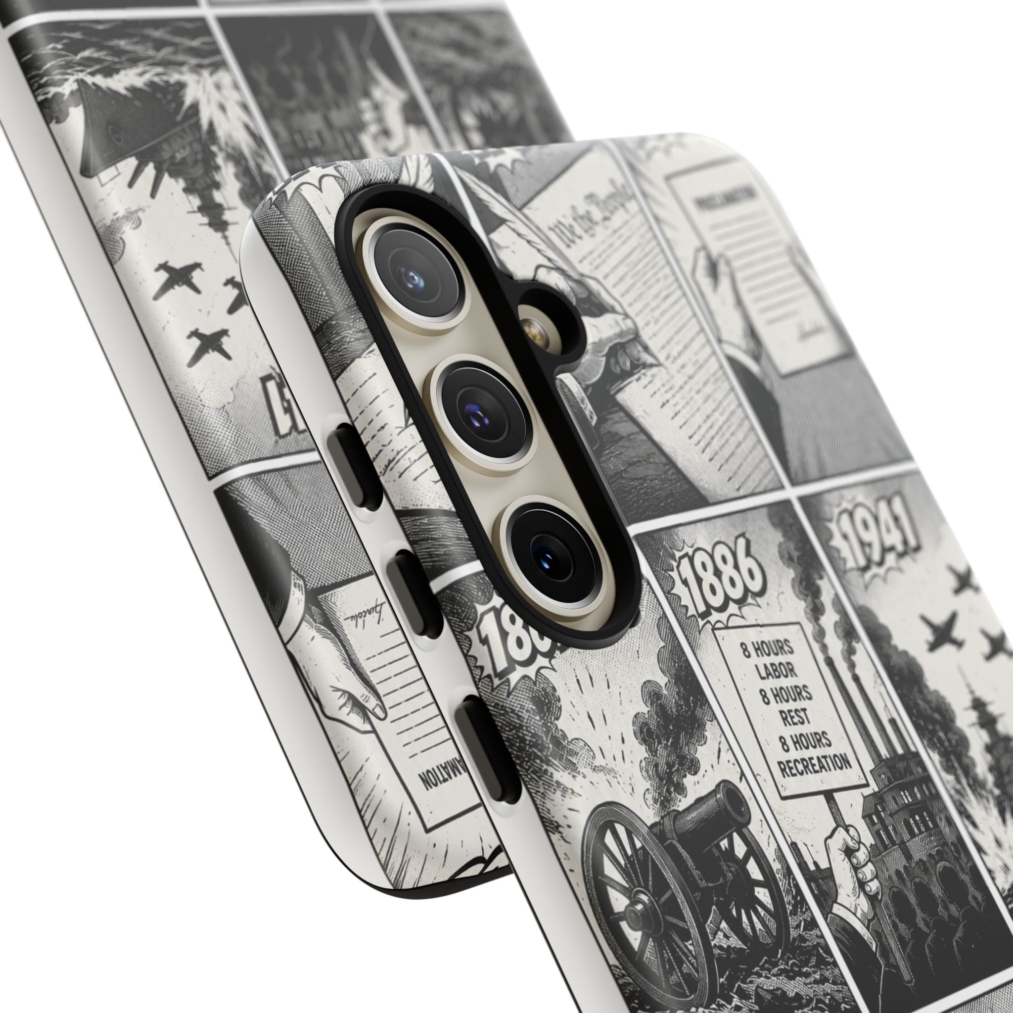 America Through the Ages Comic History Phone Case Printify