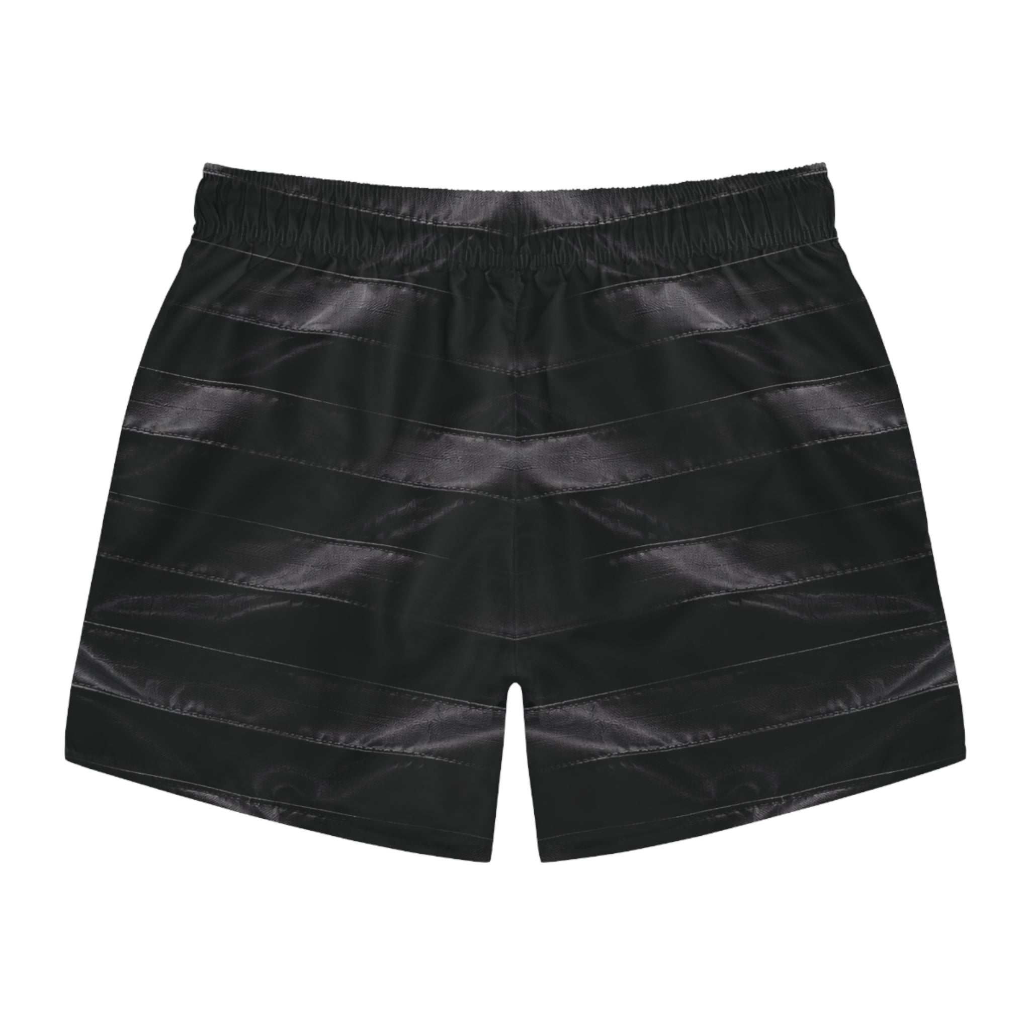 All-Black American Flag Swim Trunks — Patriotic Men's Swimwear