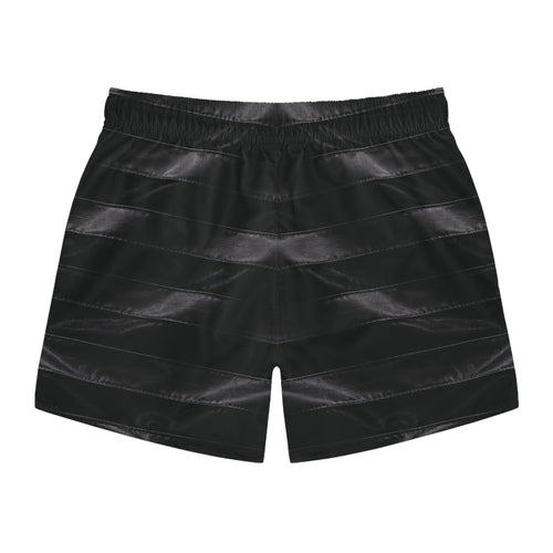 All-Black American Flag Swim Trunks — Patriotic Men's Swimwear