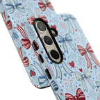 Patriotic Coquette Bows & Fireworks Phone Case Printify