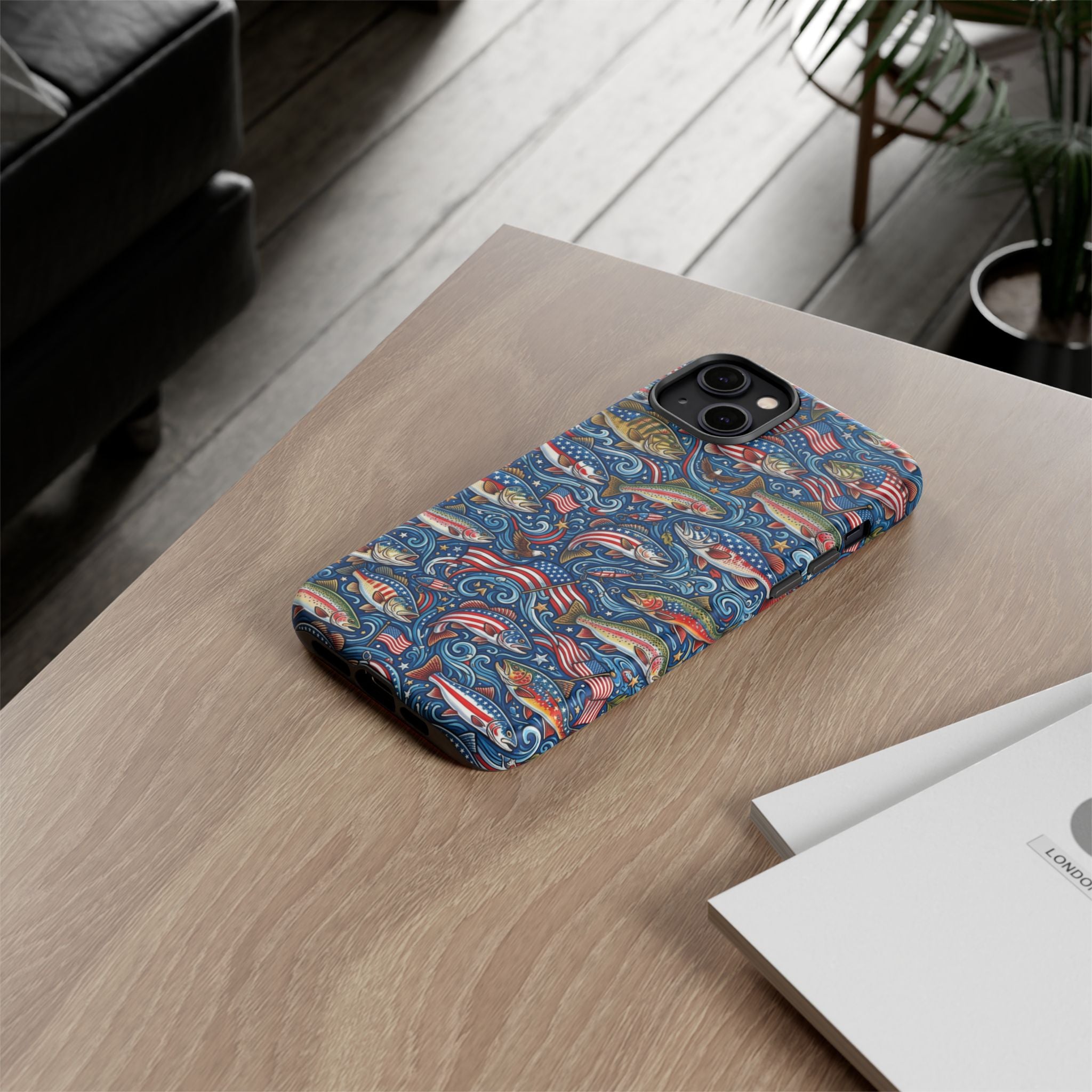Patriotic Fishing Waters Phone Case Printify