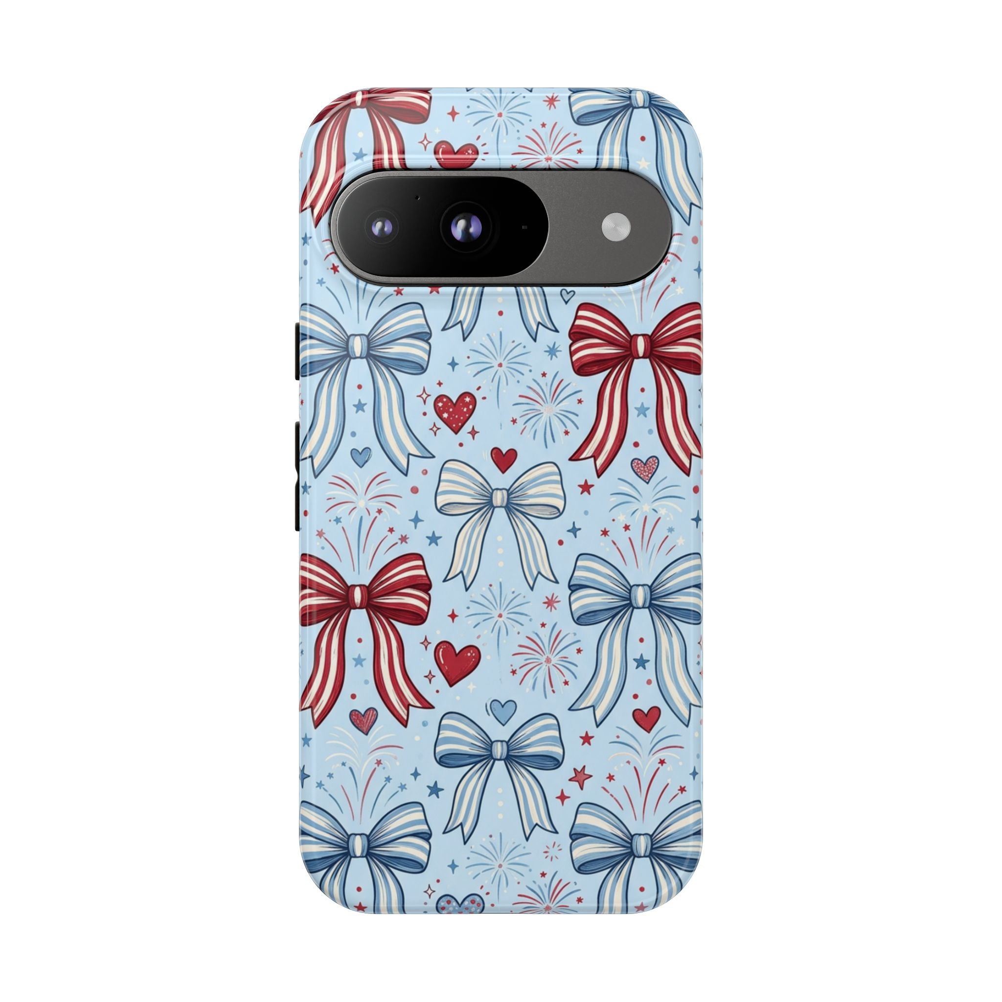 Patriotic Coquette Bows & Fireworks Phone Case Printify