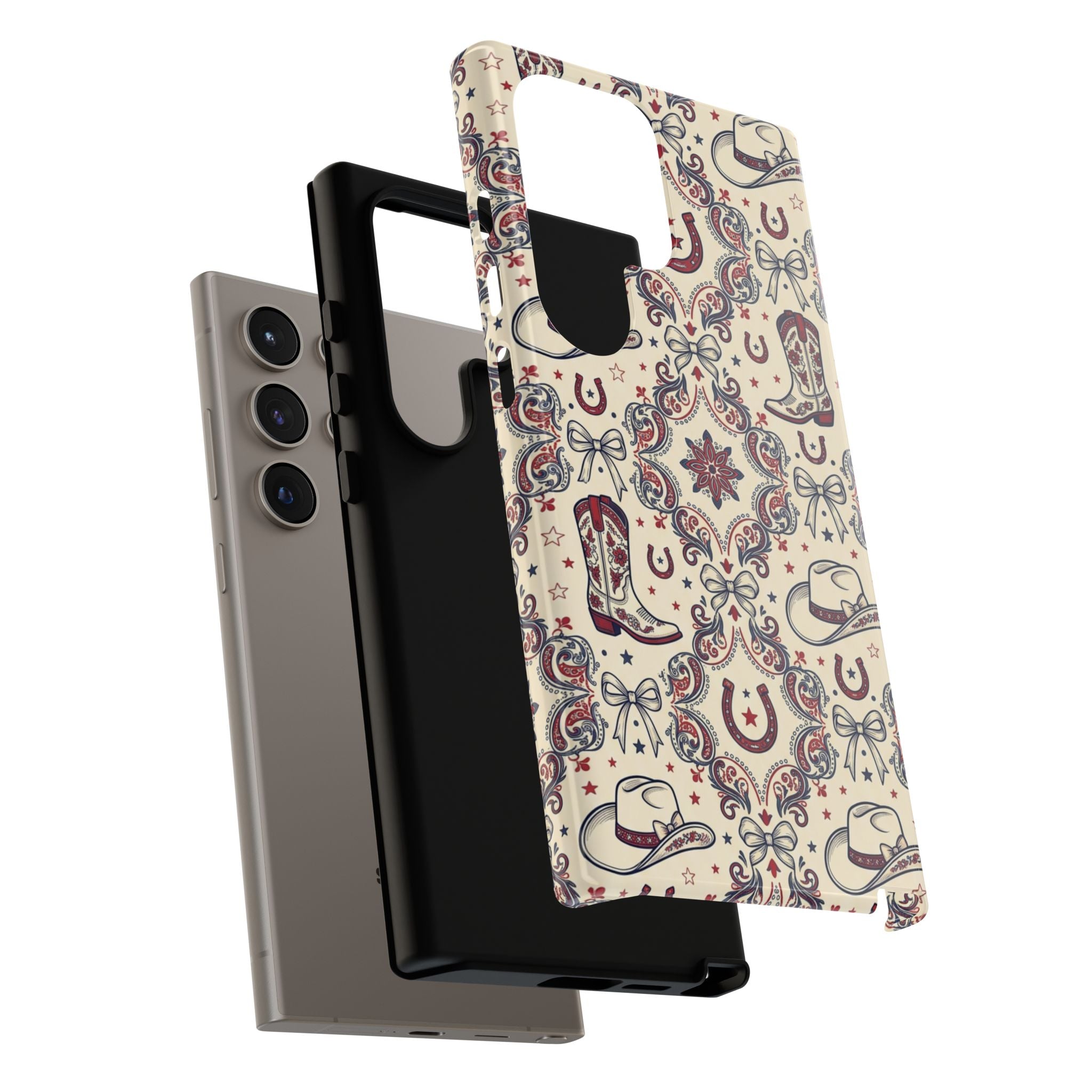 Americana Cowgirl Coquette Phone Case Printify