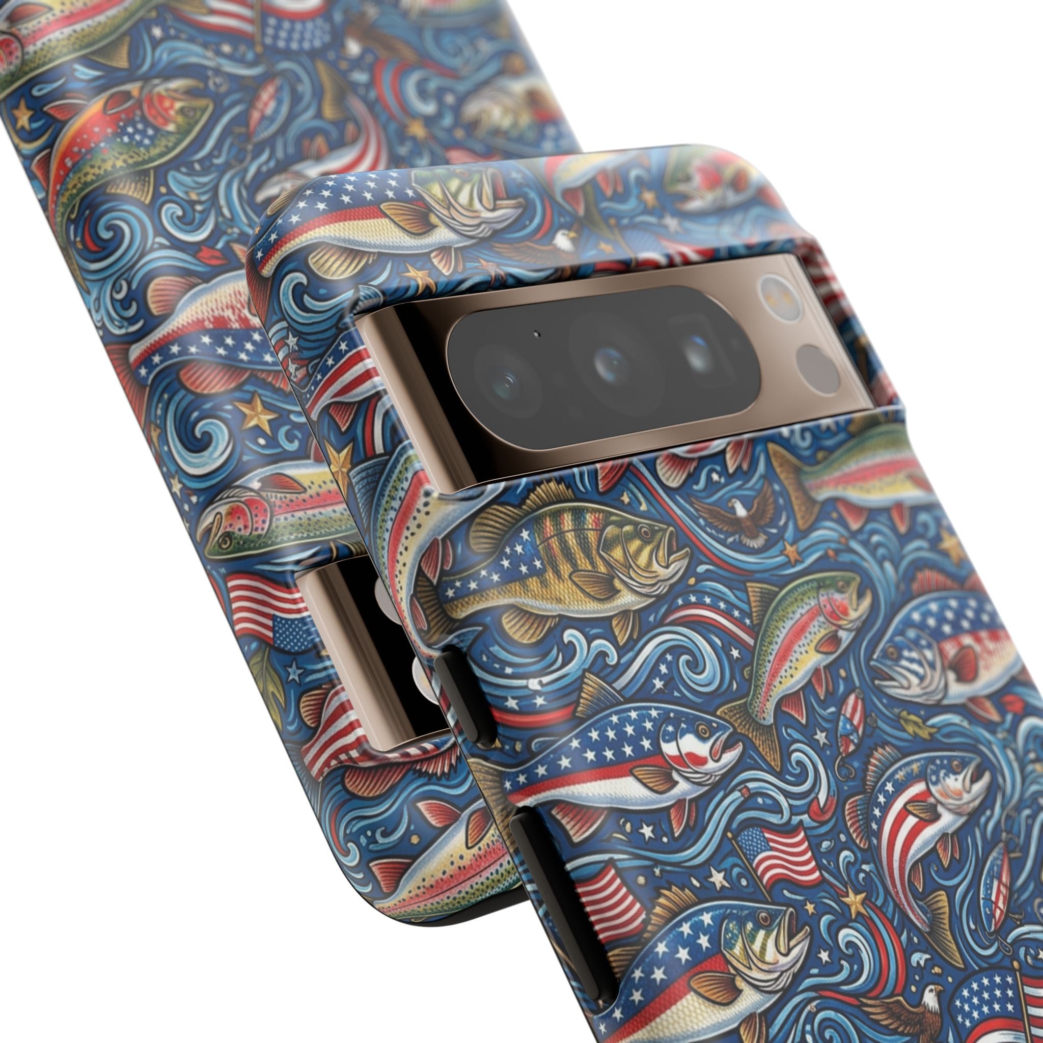 Patriotic Fishing Waters Phone Case Printify