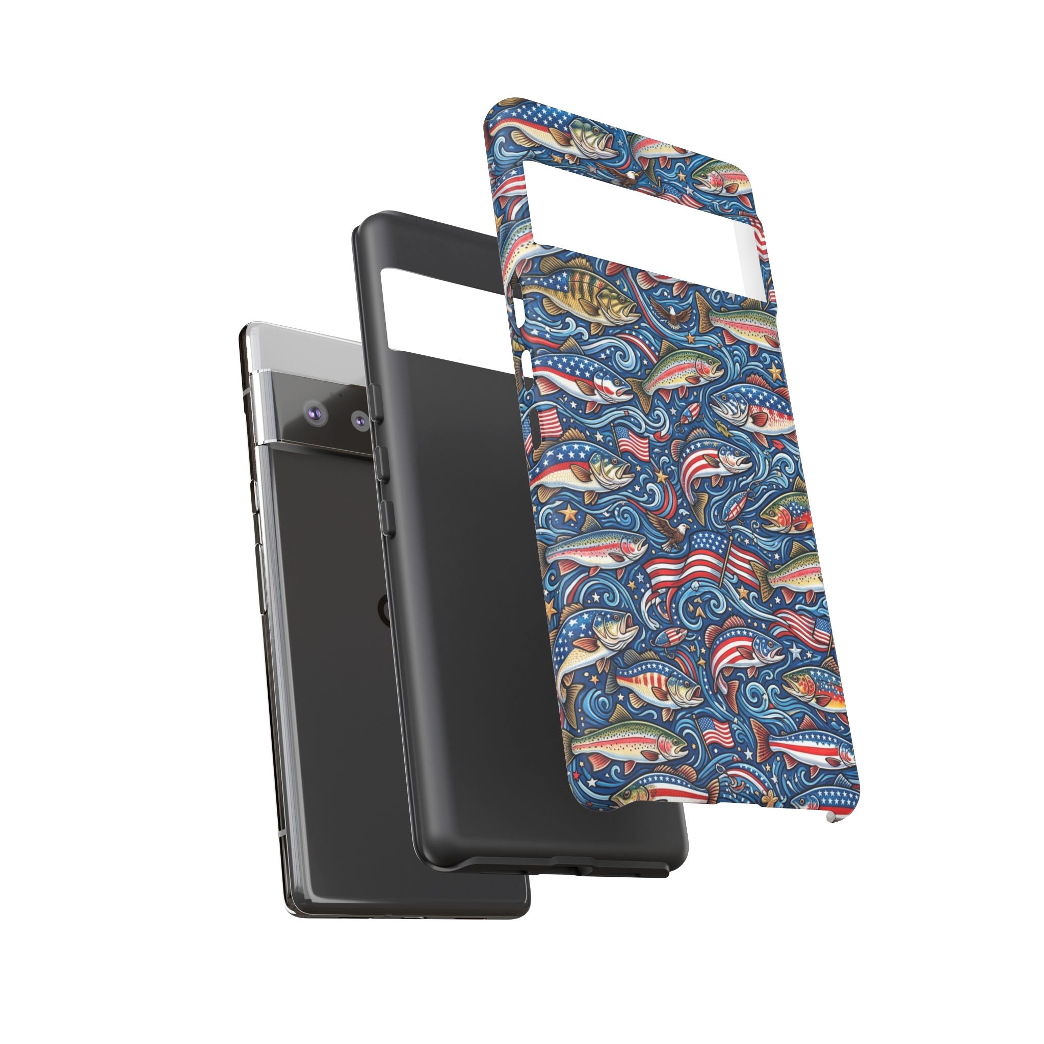 Patriotic Fishing Waters Phone Case Printify