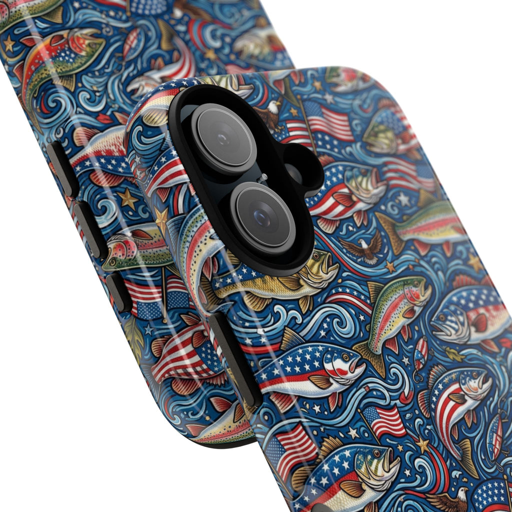 Patriotic Fishing Waters Phone Case Printify