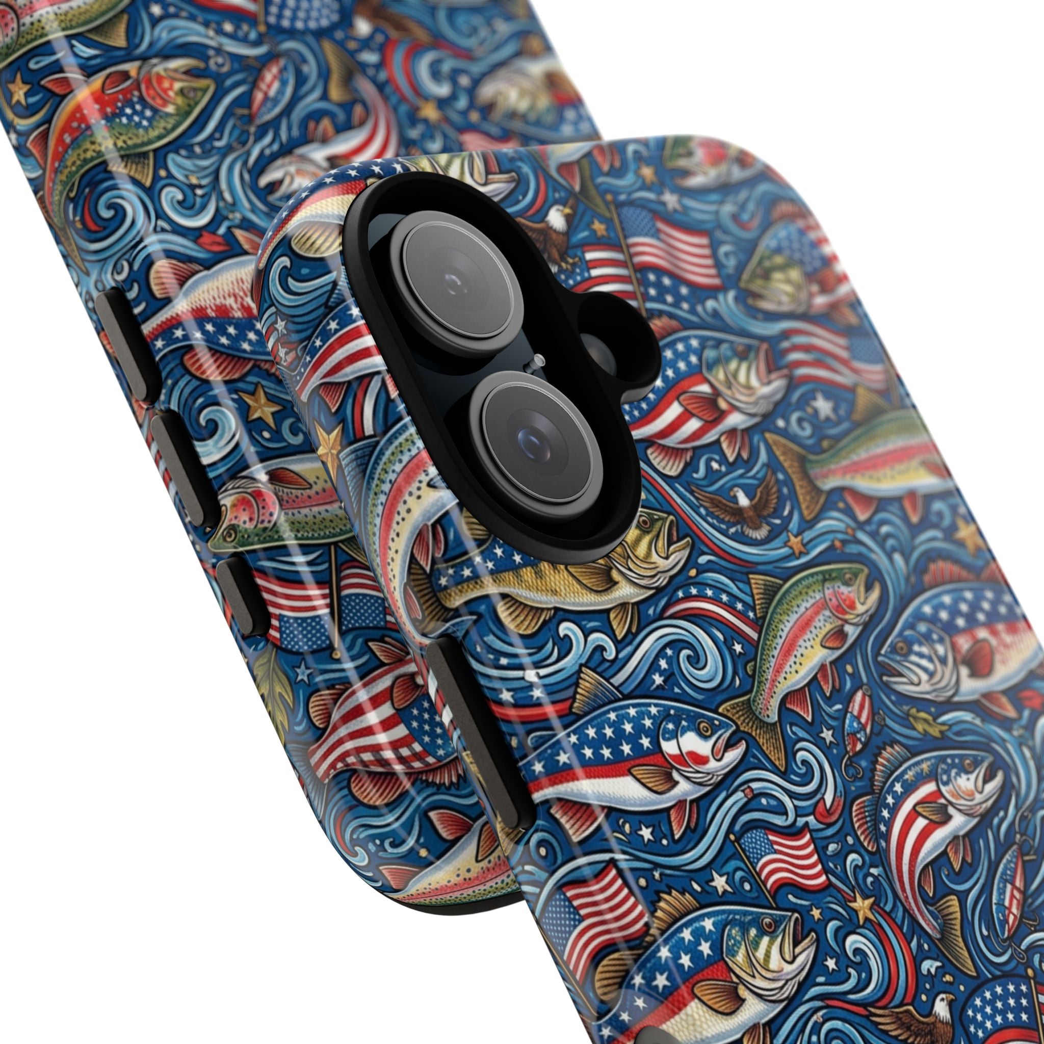 Patriotic Fishing Waters Phone Case Printify