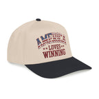America Loves Winning Patriotic Hat – American Flag Cap