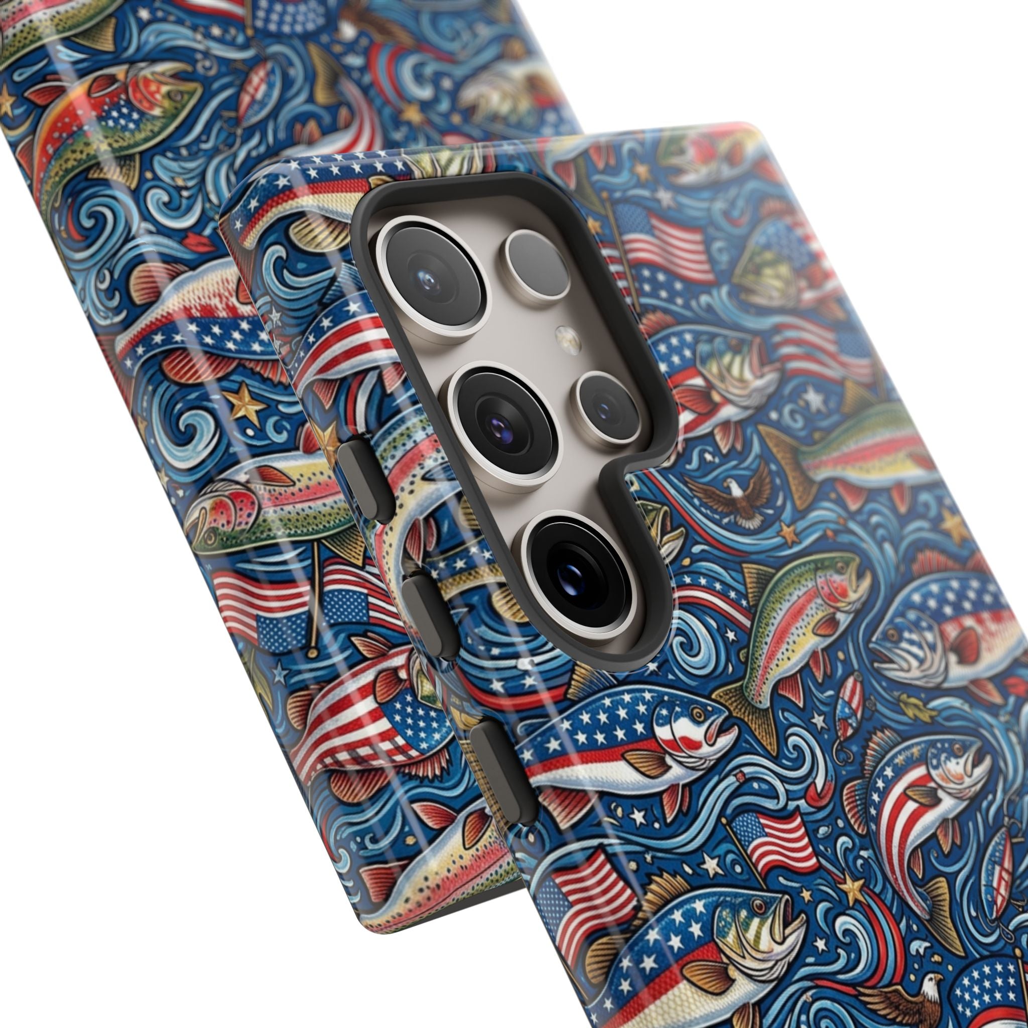Patriotic Fishing Waters Phone Case Printify
