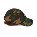 Embroidered American Flag Dad Cap — Classic Patriotic Baseball Hat Printify