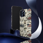 Patriotic Outdoors Phone Case – Bass Fishing & Vintage Americana Case Printify