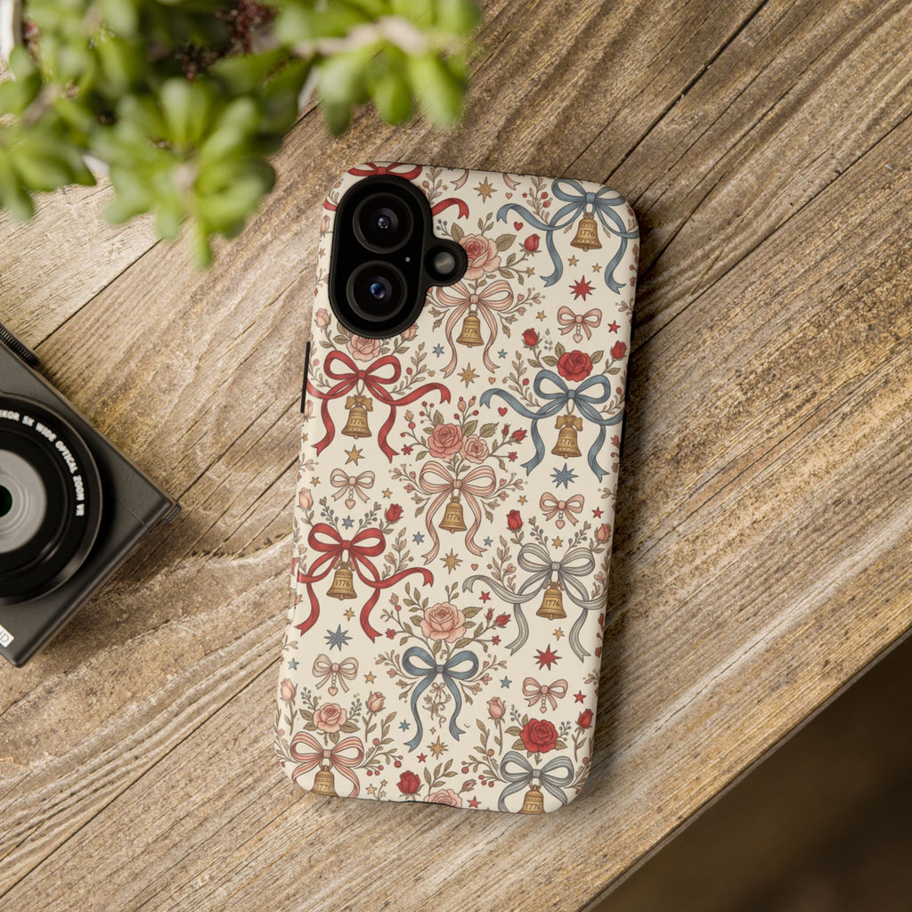 1776 Coquette Liberty Bells Phone Case Printify