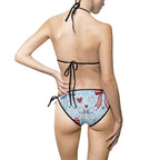 Women's Bikini Swimsuit — Bows & Fireworks Print