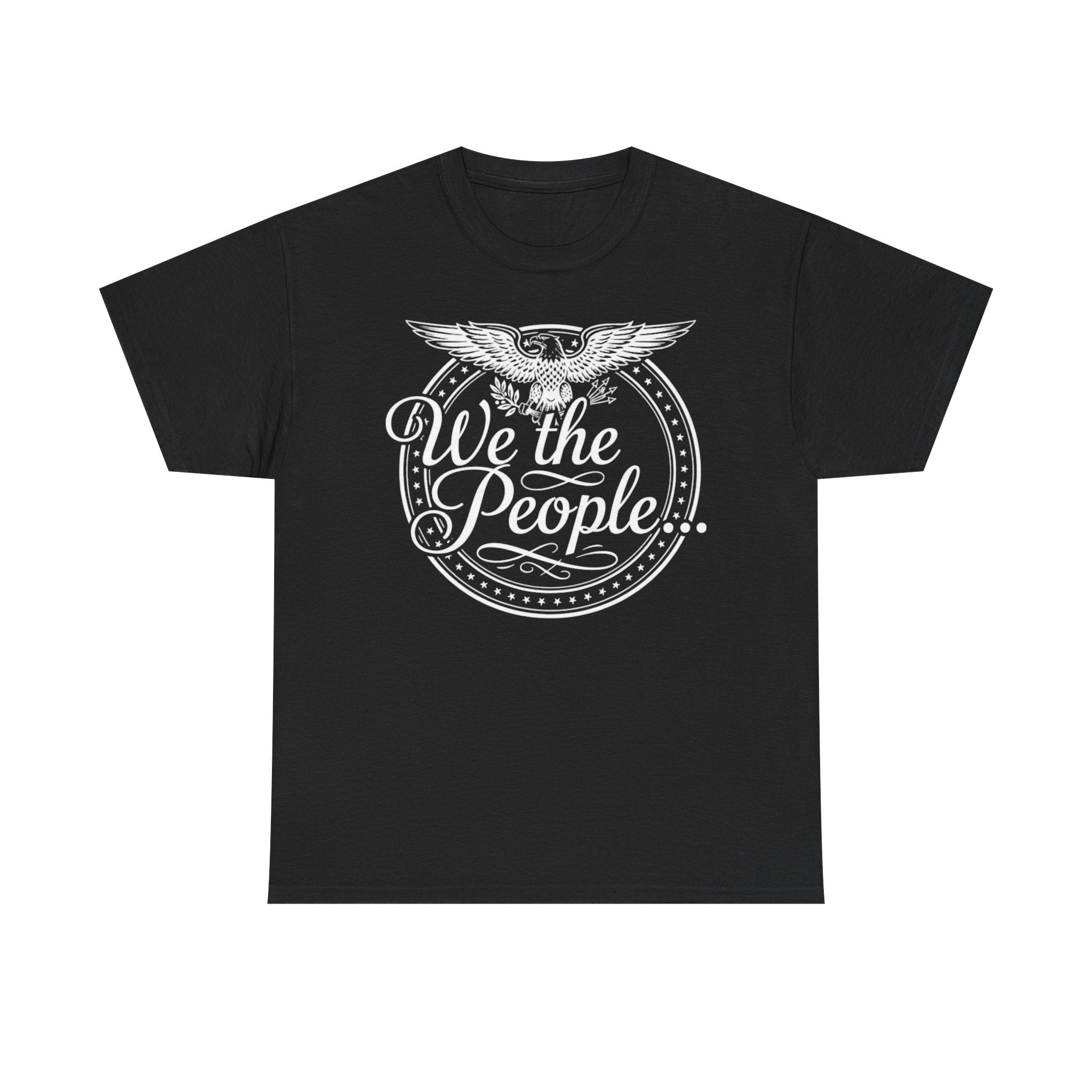We The People Patriotic Seal T-Shirt – Dark Colors Unisex Heavy Cotton Tee