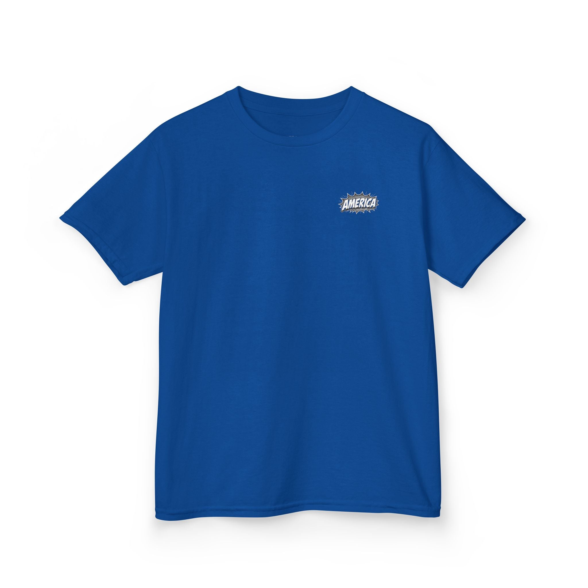 America Comic Book History Kids Tee Printify