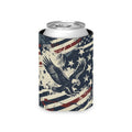 Vintage Patriotic Eagle Can Cooler Printify