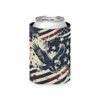 Vintage Patriotic Eagle Can Cooler Printify